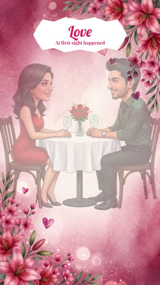 Jab We Met Love Story caricature invitation